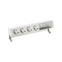 Simon 400 Белый Настольный розеточный блок, 4x2P+E, 2 пустых модуля