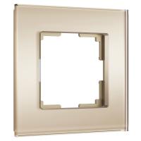 Рамка из стекла на 1 пост Senso шампань soft-touch W0013111