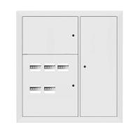 EKF Basic Щит этажный 5 кв. RAL9003 3 окна в ряд по гориз. (1000х950х160)