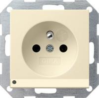 Gira Розетка с зазем штыр защ от дет LED подс