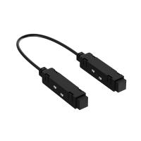 Коннектор питания угловой 90° ElDeko HSBL_0152 для шинопровода 48В, чёрный