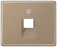 JUNG SL 500 Бронза Накладка 1-ой наклонной ТЛФ/комп розетки