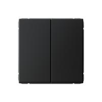 Systeme Electric ArtGallery Карбон Выключатель 2-клавишный кнопочный, сх.2, 10А, механизм