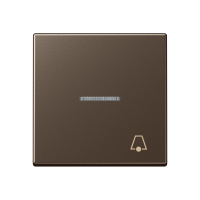 JUNG клавиша с символом звонок с линзой, мокка