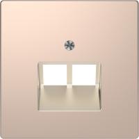 SE Merten D-Life Шампань Накладка центральная для розетки 2-ной RJ45