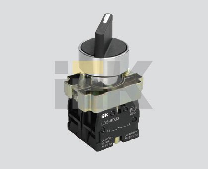 IEK LAY5 Переключатель LAY5-BJ33 3 положения I-0-II длин ручка