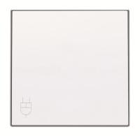 ABB SKY Альпийский белый Накладка для розетки SCHUKO с крышкой