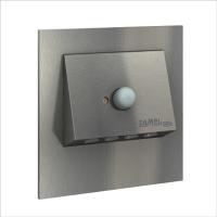 Zamel Светильник NAVI Сталь/Хол.бел. в монт.коробку, 230V AC с датчиком движения