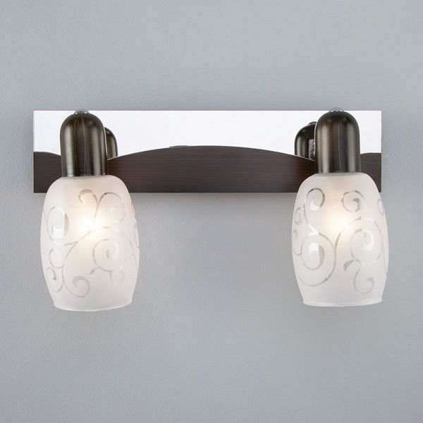 Бра с плафонами 60301/2 хром / венге Eurosvet Andre Бра с плафонами 60301/2 хром / венге Eurosvet Andre