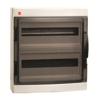 DKC Щиток настен.с двер.36мод.,IP65,сер.,с усил. клем.блок.2х87312