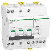 Schneider Electric Выкл. авт. дифференциального тока iCV40 3P+N 10кА 16A C 30мA тип A