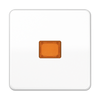 JUNG CD 500/CD plus Белая Клавиша 1-ая с/п с оранжевой линзой