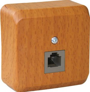 SE Этюд наруж Дача Темный бук Розетка ТЛФ 1-ая