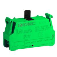 DKC Контактный блок с клеммным безвинтовым  зажимом, нормально-открытый