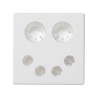 Simon Connect Белая Плата для ввода кабелей (2х13мм и 4х6мм), 45х45мм