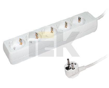IEK Удлинитель У05 5 мест 2Р+PЕ/5метров 3х1мм2 16А/250В