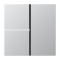 JUNG клавиша для выключателя 3 группы в сборе, алюминий