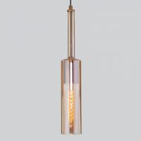 Подвесной светильник со стеклянным плафоном 50226/1 янтарный Eurosvet Graf