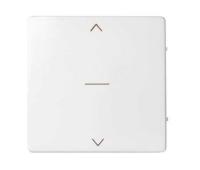 Simon S82 Concept Матовый белый, Клавиша для трехпозиционного выключателя жалюзи с пиктограммой "стрелки"