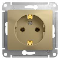 SE Glossa Титан Розетка с/з