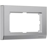 Рамка для двойной розетки (серебряный) W0081806