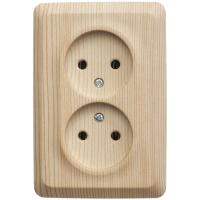 SE Этюд наруж Сосна Розетка 2-ая угловая б/з без шторок 16А 250B