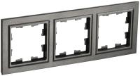 IEK BRITE Рамка 3-мест. РУ-3-БрТБ бр.