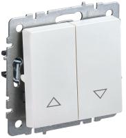 IEK BRITE Выключатель жалюзи 10А ВС10-1-5-БрЖ жемчужная