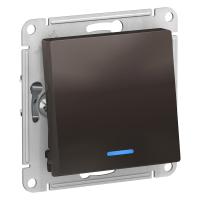 SE AtlasDesign Мокко Переключатель 1-клавишный с подсветкой, сх.6а, 10АХ, механизм