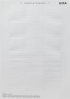 Gira Вкладыши для надписей