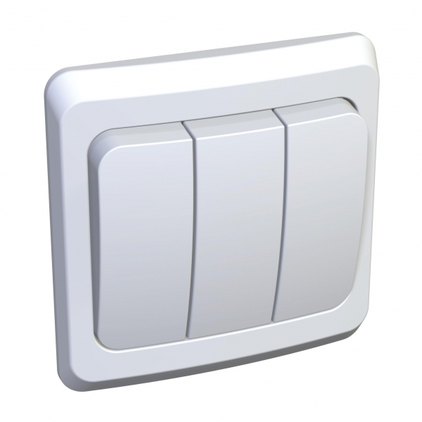 SE Этюд Бел Выключатель 3-клавишный
