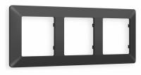 Рамка ALFA Line (Графит Мягкое касание) 3-ая AF110803