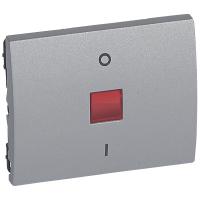 Legrand Galea Life Алюминий Клавиша двухполюсная с индикацией