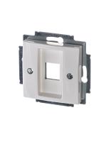 ABB BJB Basic 55 Бел Плата центральная  1-я для коммуникац розеток 0210, 0211 и 0219