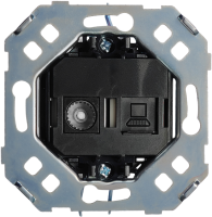 Donel Механизм комбинированой розетки TV + RJ45 cat.6/ClassE, серия N96 Superfine, DTMLA30600