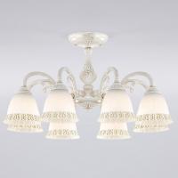 Классическая люстра 60107/8 белый с золотом Eurosvet Campina