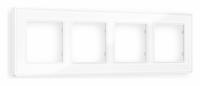 Рамка ALFA Arctic (Белый Стекло органическое) 4-ая AF580104