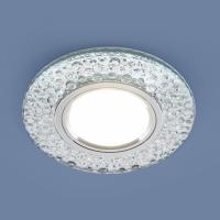 Встраиваемый точечный светильник с LED подсветкой 2224 MR16 CL прозрачный Elektrostandard Bobli a043148