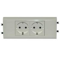 Legrand Mosaic Розетка DLP65 Немецкий стандарт 2X2К+З б/заж.