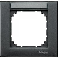 SE Merten SM Антрацит Рамка 1-ая с полем для надписи (MTN476114)