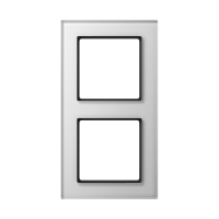 JUNG A creation Стекло Белое Рамка 2-ая