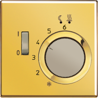 JUNG LS 990 Золото Регулятор теплого пола, 10А