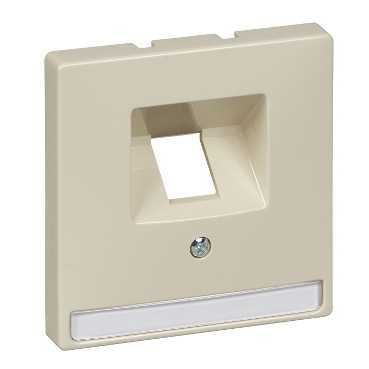 SE Merten SD Беж Накладка розетки ТЛФ/комп 1-ой наклонной (термопласт)