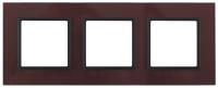 ЭРА 14-5103-25 Elegance Бордо/антрацит Стекло Рамка 3-ая