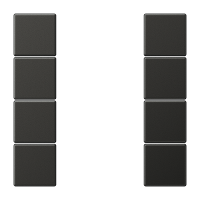 JUNG Антрацит Комплект накладок 4гр