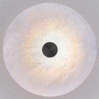 Светодиодный светильник с мраморным рассеивателем 40341 LED черный Eurosvet Thasos