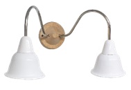 BIRONI Кампана Настенный светильник 2 плафона, белый, хром 30/10