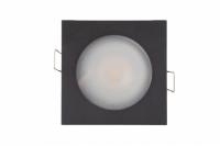 DK3015-BK Встраиваемый светильник влагозащ., IP 44, 50 Вт, GU10, черный, алюминий