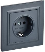 IEK BRITE Маренго Розетка с з/к/ш 16А в сборе РСР14-1-0-БрМ