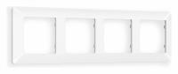 Рамка ALFA Line (Белый матовый) 4-ая AF110124